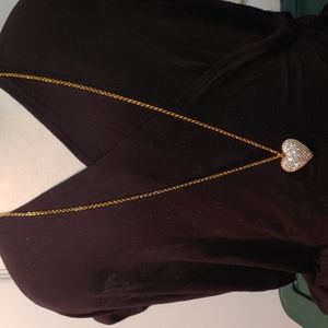 J. Crew NWT Puffy Heart Necklace